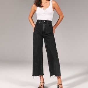 Abercrombie wide leg jeans